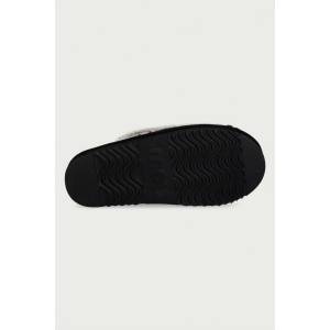 Mou чехли дамски от велур Eskimo Slipper (MU.FW101125A.BKWHI)