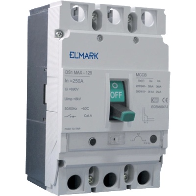 ELMARK Mccb ds1 МАХ-250 3p 200a С РЕГУЛИРОВКА НА ОБХВАТА (44200mm)