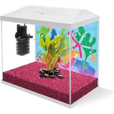 AQUAEL Аквариумен комплект Aquael LEDDY MINI 35 бял 19 л