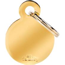 My Family gravírovateľný prívesok Small Round Brass 2,85 x 2,15 cm