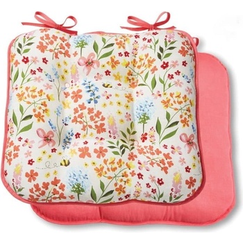 Cooksmart ® Двустранна памучна възглавница за седалка Be Happy Bee Happy - Cooksmart ® (9643)