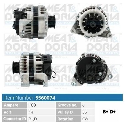 Alternátor MEAT & DORIA 5560074