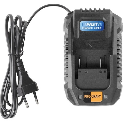 PRO-CRAFT Зарядно устройство, бързо, за 20V Li-ion батерии, PROCRAFT 20/1-4A (ET20/1-4A)