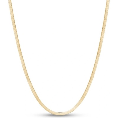 Victoria Filippi Stainless Steel Pozlacený plochý hadí náhrdelník NH1330/50 Zlatá
