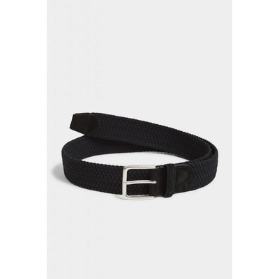 Gant ELASTIC BRAID BELT BLACK