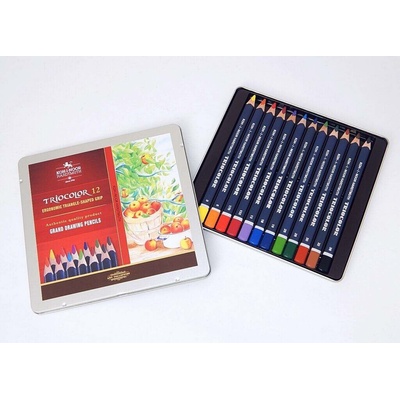 Koh-i-noor Trojhranné pastelky 3162 Triocolor silné 12 ks