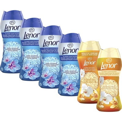 Lenor vonné perličky Spring Awakening 4 x 195 g + Gold Orchid & Vanilla 2 x 195 g
