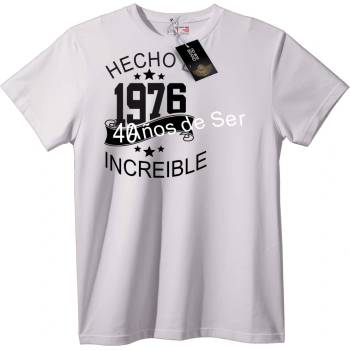 NOONEBRAND 40 Години Невероятен Тениска - 2XL, White