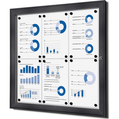 Jansen Display Vnitřní uzamykatelná vitrína základna 6 x A4