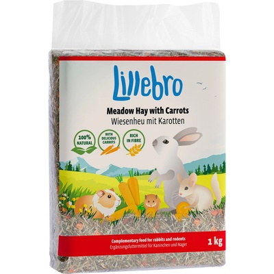 Lillebro Lúčne seno s mrkvou 1 kg