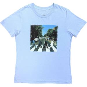The Beatles Vintage Abbey Road (Back Print) Light Blue M Дамски Риза (BEATTEE03LLB02)