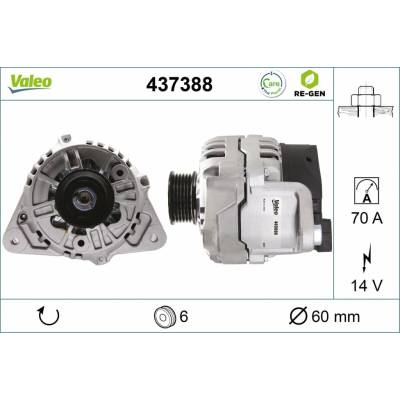 Alternátor VALEO 437388