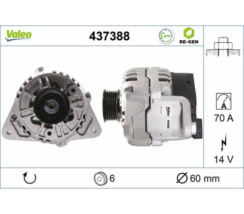 Alternátor VALEO 437388