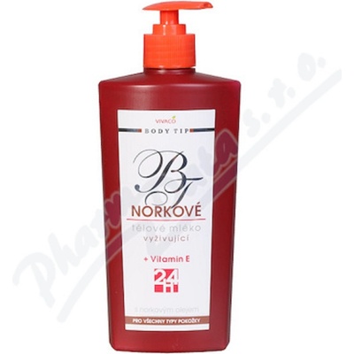 Body Tip Norkové tělové mléko hydratační koenzym Q10 400 ml
