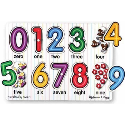 Melissa & Doug vkládací puzzle čísla
