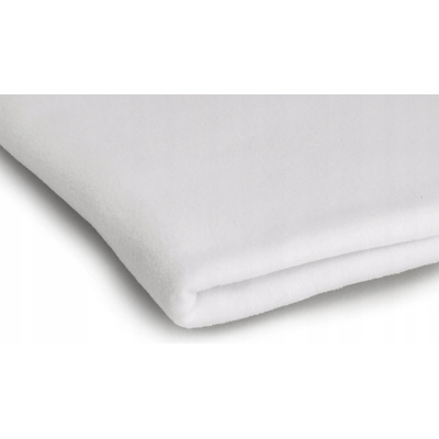 Polar fleece látka 200 g/m², šířka 150 cm, bílý, metráž