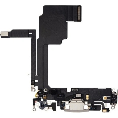Apple iPhone 15 Pro - Nabíjecí Konektor + Flex Kabel (White Titanium)