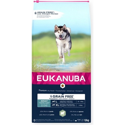 Eukanuba Grain Free L Adult Jehněčí 12 kg