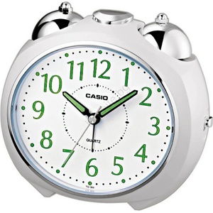 Casio - Будилник 1xLR14 бял/хром (FT0369) Будилник