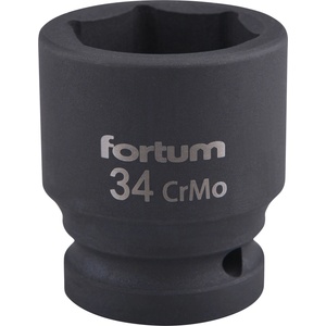 Fortum машинна (ударна) муфа 3/4", 34 мм, l 57 мм, почернена, fortum