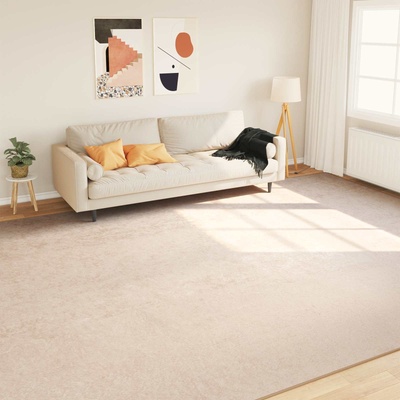 vidaXL Каса за килим MARSA Крем 300 x 400 cm Полиестер и PVC (42023071)