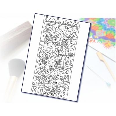 Radost v písku Šablona na pískování Adventní kalendář – Zboží Mobilmania