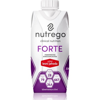 NUTREGO FORTE S PŘÍCHUTÍ LESNÍ JAHODA POR SOL 12X330ML