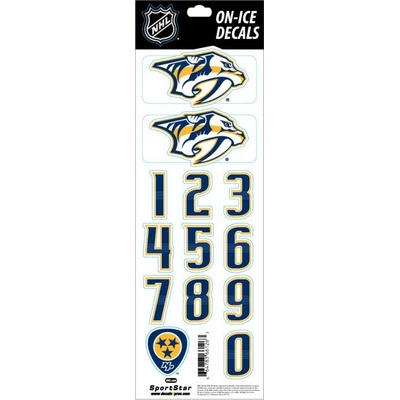 Sportstape ALL IN ONE HELMET DECALS - NASHVILLE PREDATORS