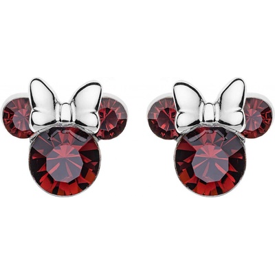 Disney strieborné náušnice kôstky Minnie Mouse ES00013SJANL.CS
