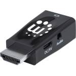 Manhattan кабелен преходник - HDMI към VGA микропреходник, черен 151542 (151542)