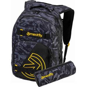 Meatfly раница Exile Blueprint Black 24 L Meatfly | Cheren | Момчешки | 24 L
