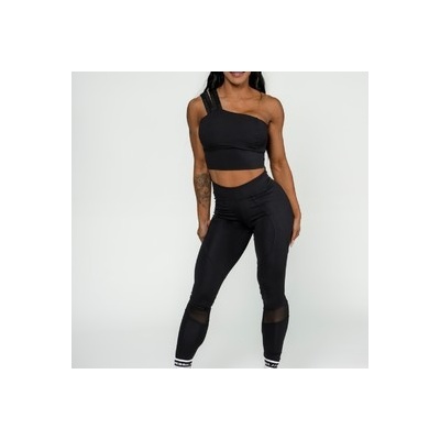 Nebbia Women's High Waist Leggings INTENSE Mesh Čierna