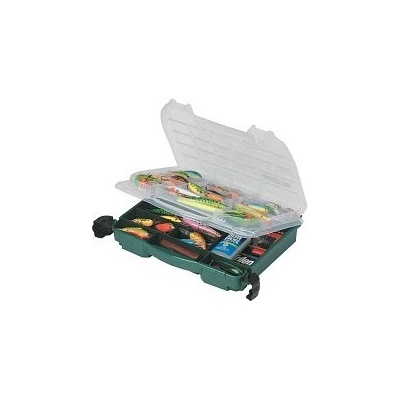 Plano Box DBL Cover Single Sided Green Clear