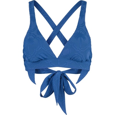 Seafolly Дамско бикини горнище Seafolly Women's Oasis Multi Fit Longline Tri Bikini top - Ultramarine - размер 34 (EU) (150-5078-0112)