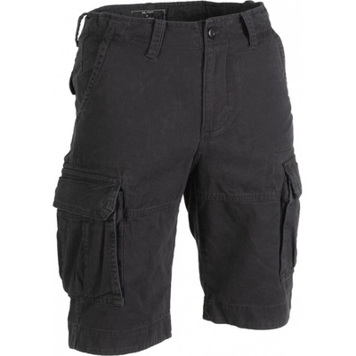 VINTAGE bavlnené predpierané šortky BLACK