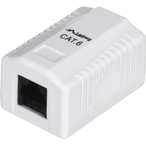 Lanberg Розетка за външен монтаж Lanberg Cat. 6 1xRJ45 White (OU6-0001-W)
