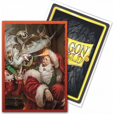 Dragon Shield Brushed Art Christmas Dragon 2021 obaly 100 ks