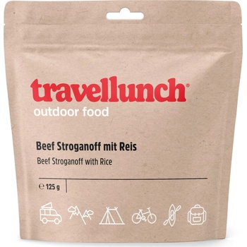 Travellunch Телешки Бьоф строганов с ориз 125 г