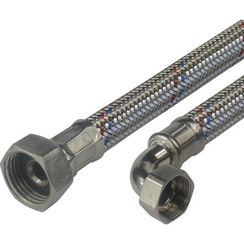 Klum CR510F Pripojovacia hadica 13x18, FxF, 3/4"x 3/4" s kolienkom, 300 cm, nerez opletenie