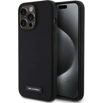 KARL LAGERFELD Калъф Karl Lagerfeld Liquid Plague MagSafe за iPhone 15 Pro, KLHMP15LSLMP1K (KLHMP15LSLMP1K)