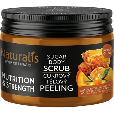 Naturalis Naturalis cukrový tělový peeling nutrition & strength 250 g