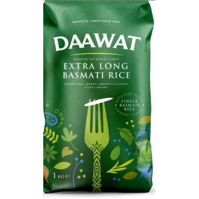 Daawat Basmati rýže Extra Dlouhá 1 kg