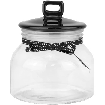 Horecano TOP-Буркан с керамичен капак ЧЕРЕН 1500ml (82712-17) (0132159)