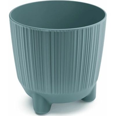 PROSPERPLAST Kvetináč RYFO N s nožičkami skandinávksý modrý 12,6cm