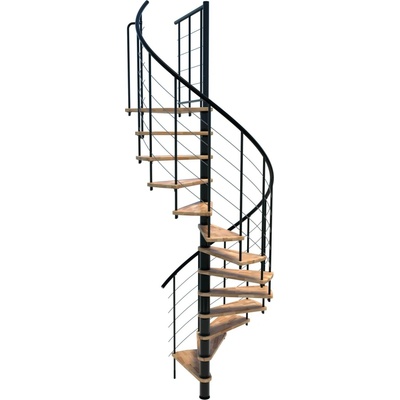 Minka STAIRS Kombinované točité schodisko Venezia Smart buk/čierna pr. 160 cm