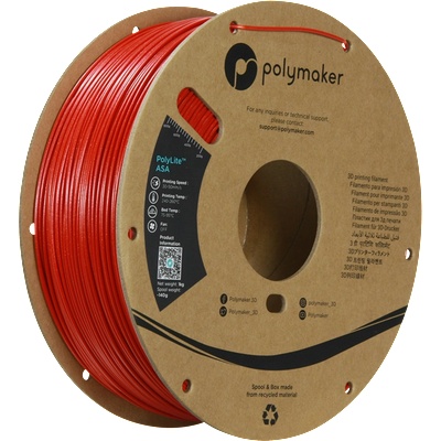 Polymaker PolyLite ASA Galaxy Red - 1, 75 mm / 1000 g (PF01035)