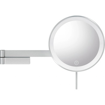 Zack Увеличително козметично огледалце x5 Linea с LED осветление стенно сребристо (40582)