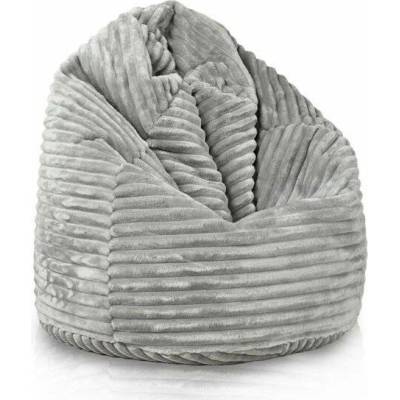TiaHome Sedací pytel Bag Sako XL stripe - svetlo sivá