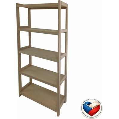 Tonap bukový regál 5 polic 173×70×33 cm v demontu TP89566