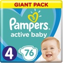 Plienky Pampers Active Baby 4 76 ks